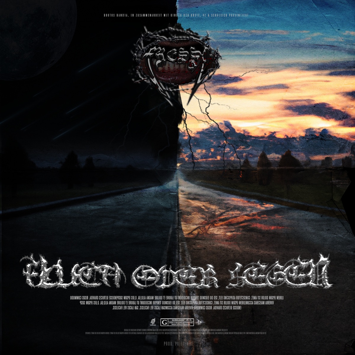 Fluch oder Segen (feat. Lugatti, Benni Bandito & Brotos Bandia) - Single by Fresse, 42 & Schälsick album cover