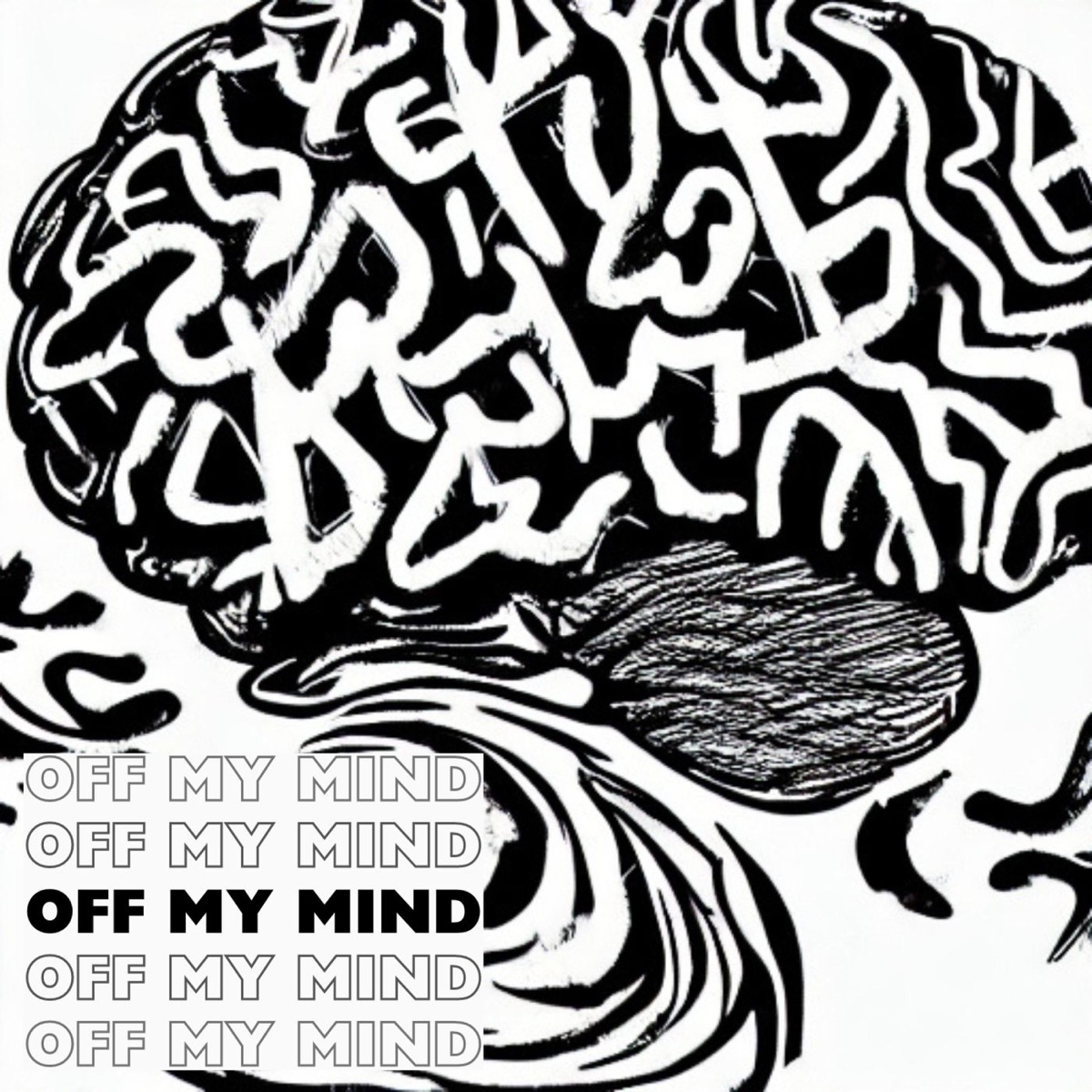 OFF MY MIND (feat. T4TRAP, BrökënŠtär & TREETIME) - Single by SkHustle album cover
