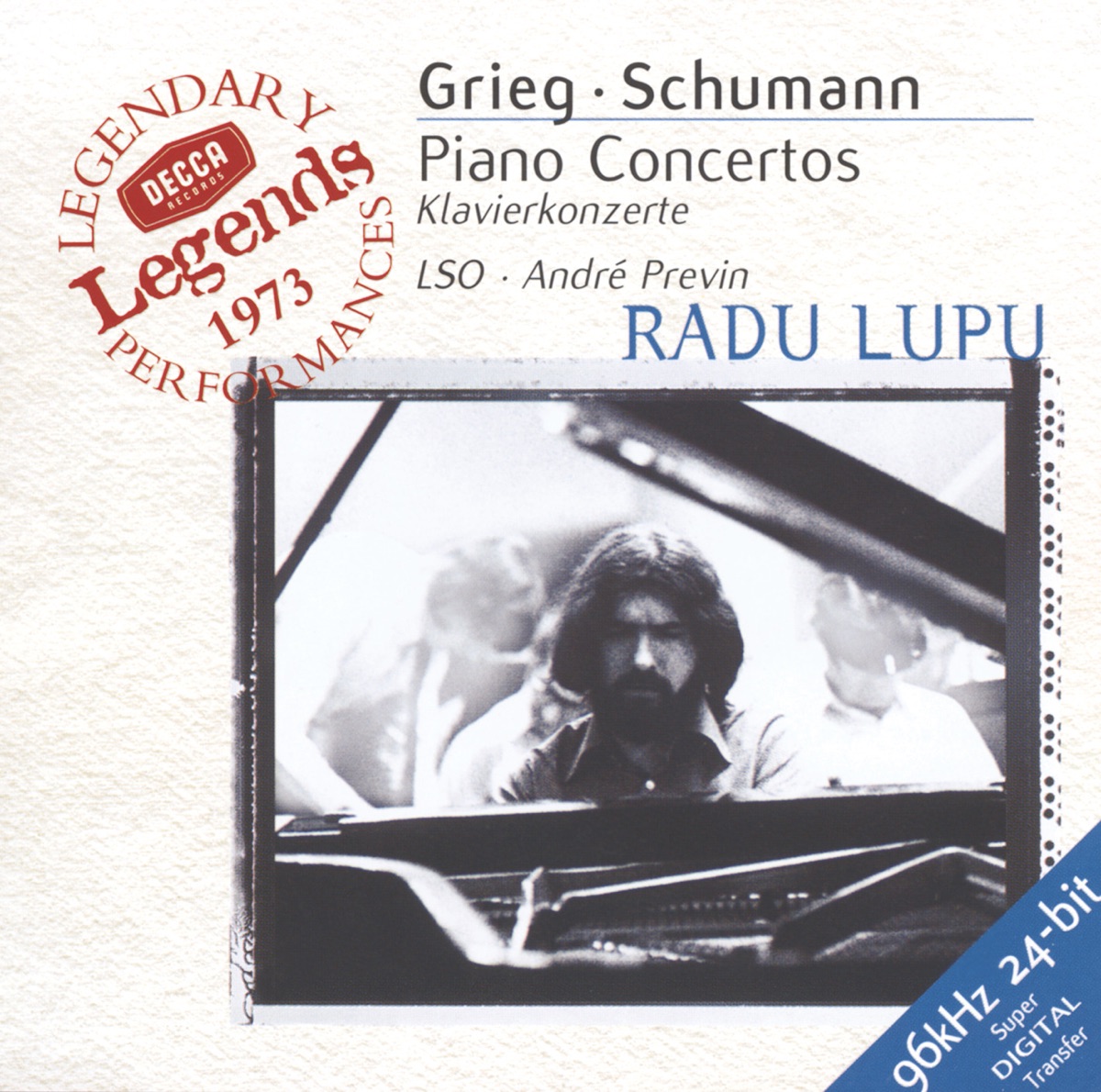 Grieg & Schumann: Piano Concertos by Radu Lupu & London Symphony Orchestra album cover