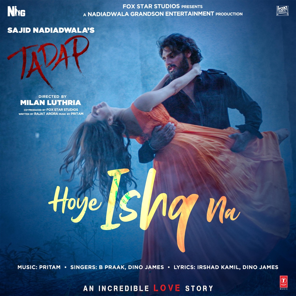 Hoye Ishq Na (From "Tadap") - Single by Pritam, B. Praak & Dino James album cover