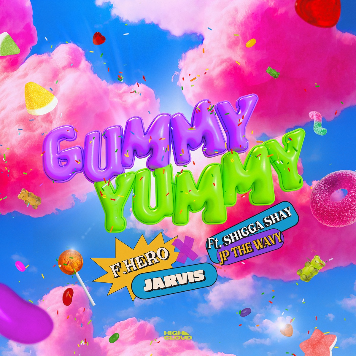 GUMMY YUMMY (feat. ShiGGa Shay & JP THE WAVY) - Single by F.HERO & JV.JARVIS album cover