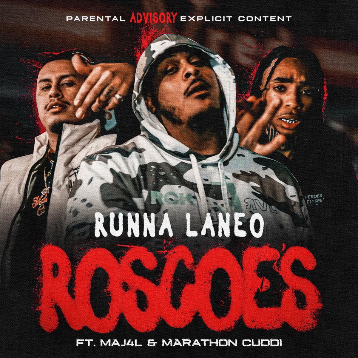 Roscoes (feat. Maj4l & Marathon Cuddi) - Single by Runna Laneo album cover