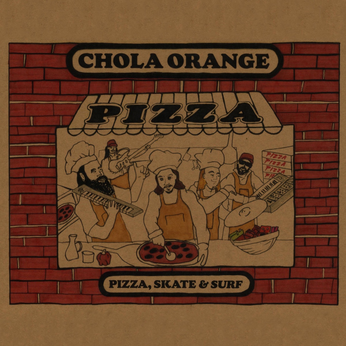 Pizza, Skate & Surf by Chola Orange album cover