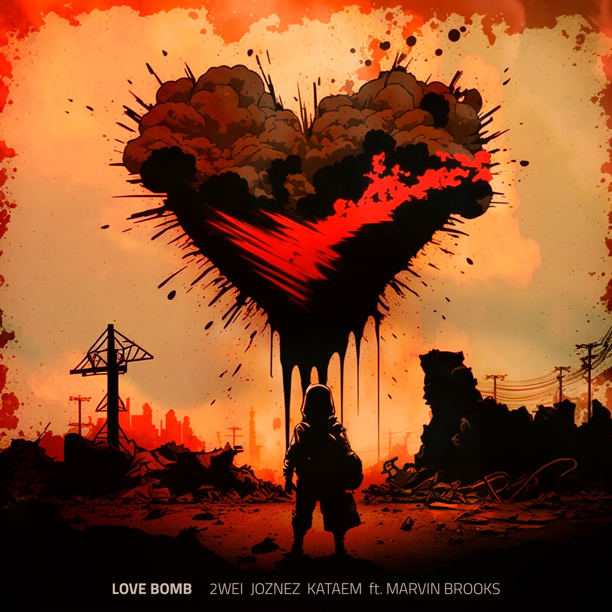 Love Bomb (feat. Marvin Brooks) - Single by 2WEI, Joznez & Kataem album cover