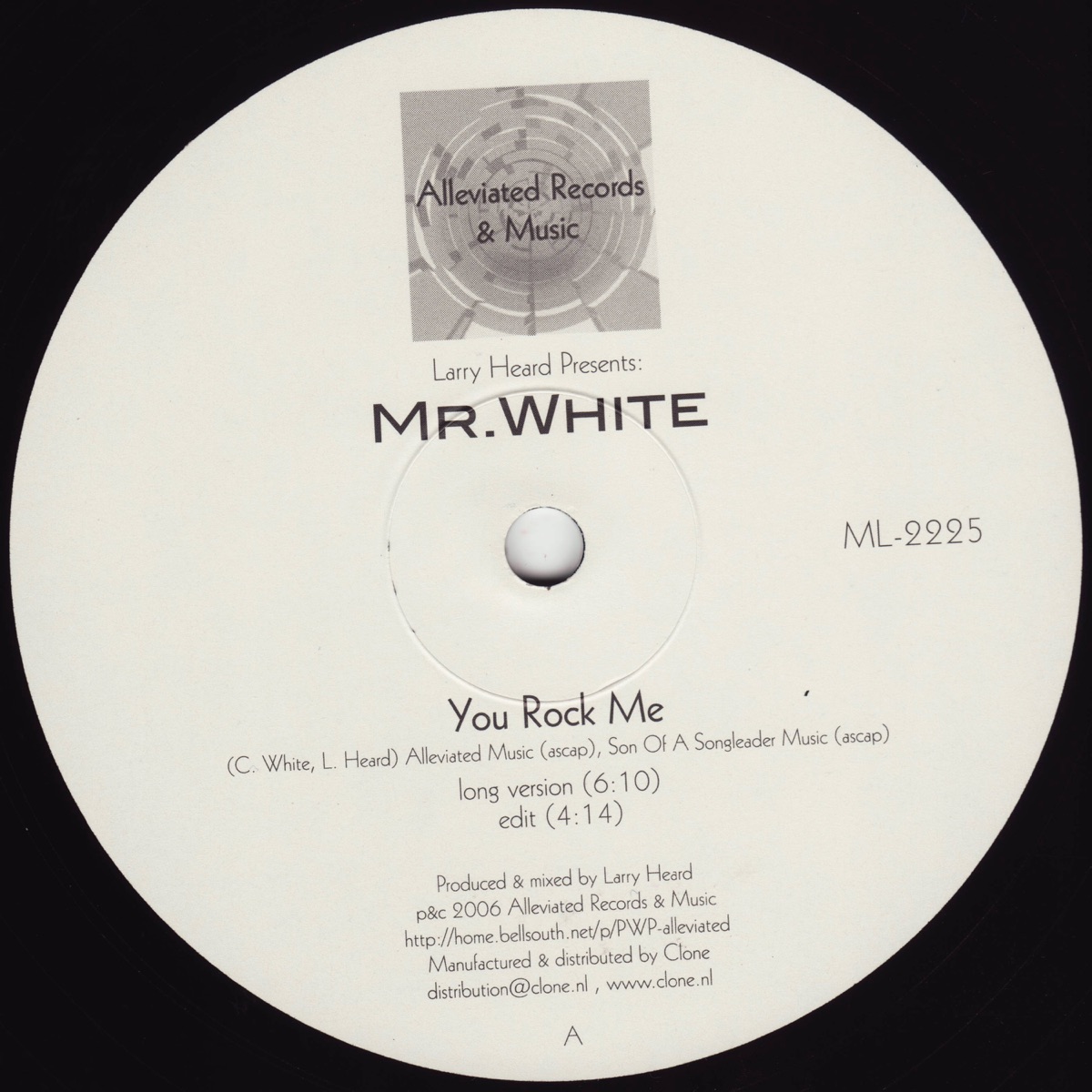 Larry Heard presents Mr. White - Single by Larry Heard & Mr. White album cover