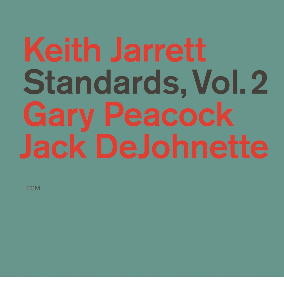 Standards, Vol. 2 by Keith Jarrett, Gary Peacock & Jack DeJohnette album cover