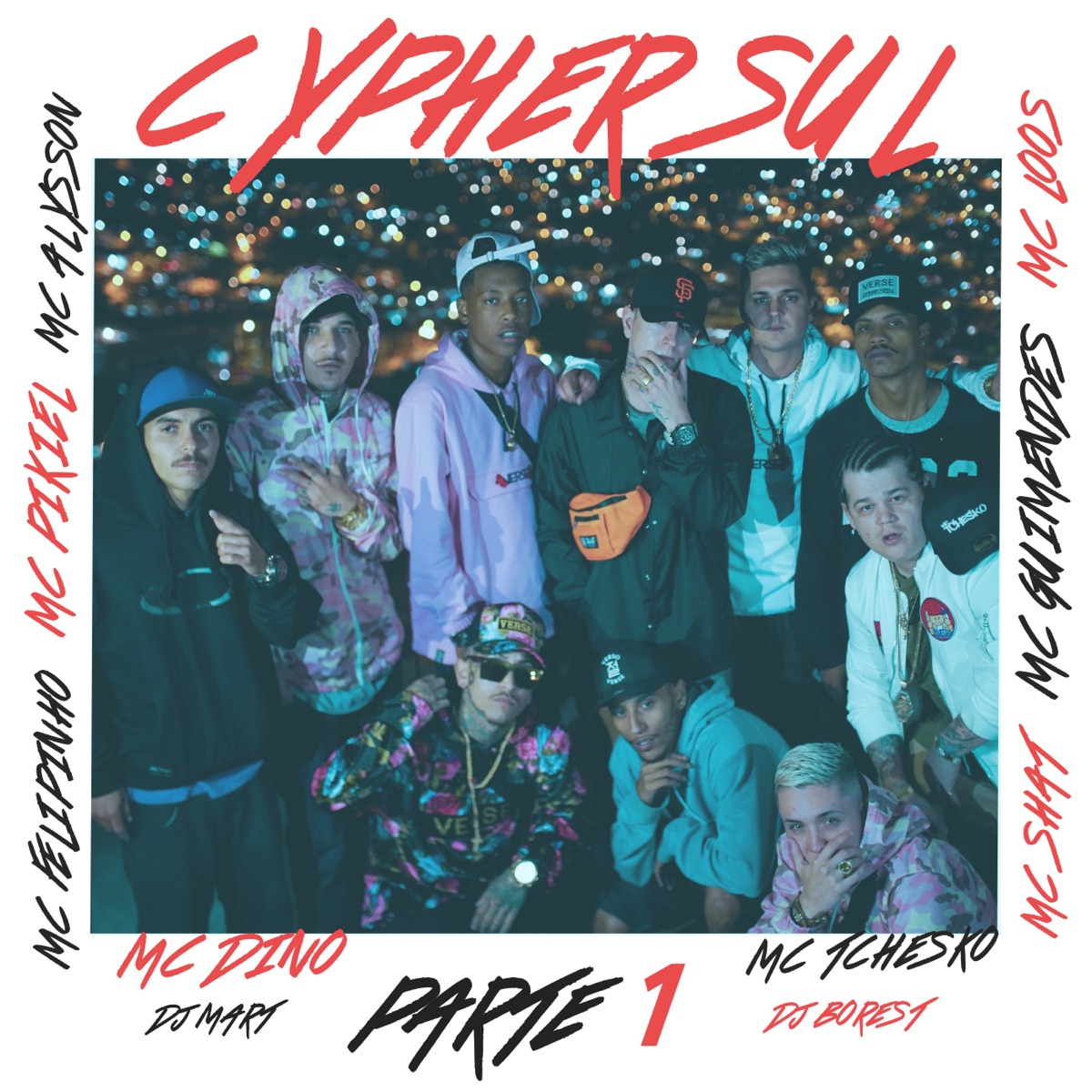 Cypher Sul, Pt. 1 - Single by MC Dino, MC Pikiel, Mc Tchesko, Mc Alysson, Mc Felipinho, Mc Gui Mendes, Mc Loos & MC Shat album cover