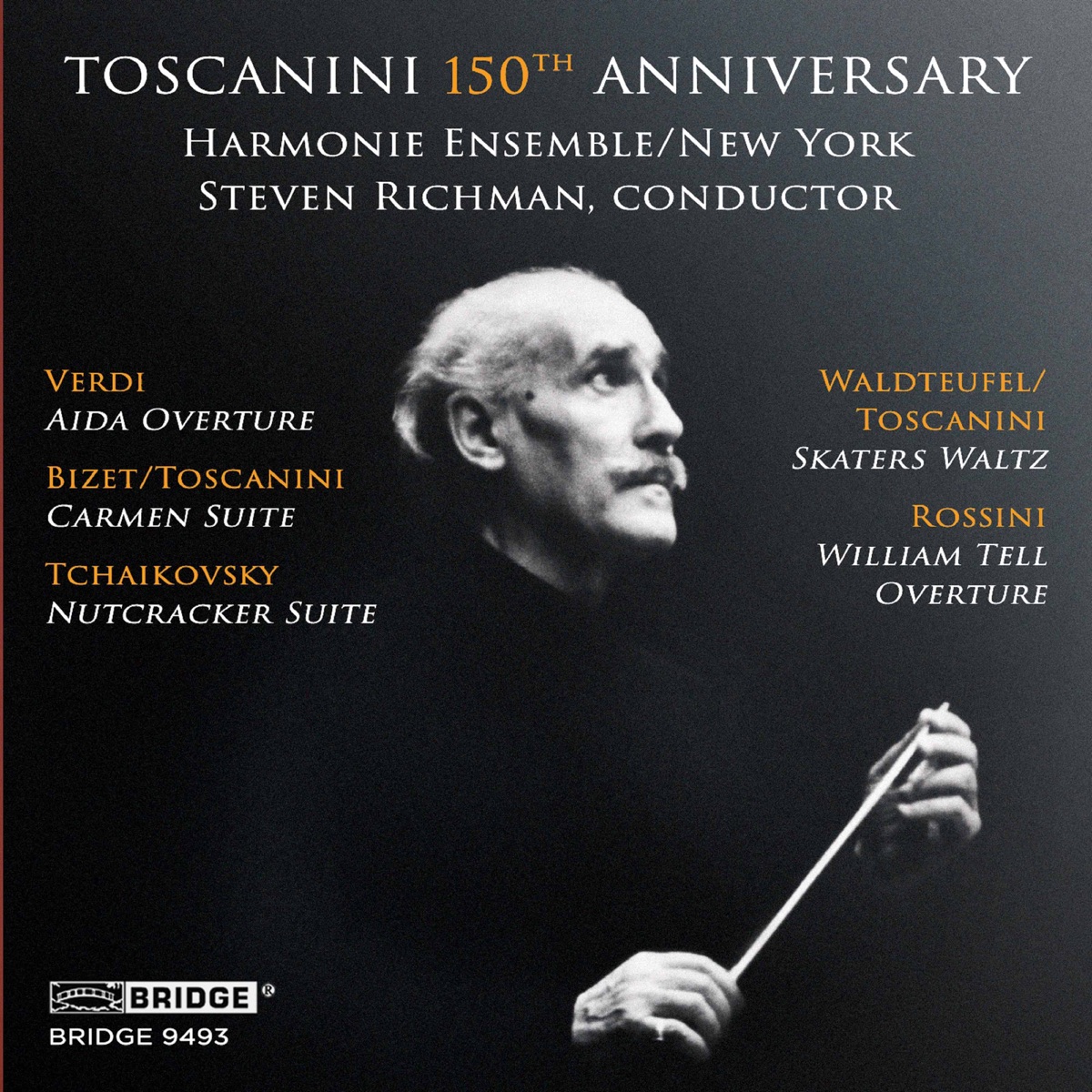 Toscanini 150th Anniversary by Harmonie Ensemble, New York & Steven Richman album cover