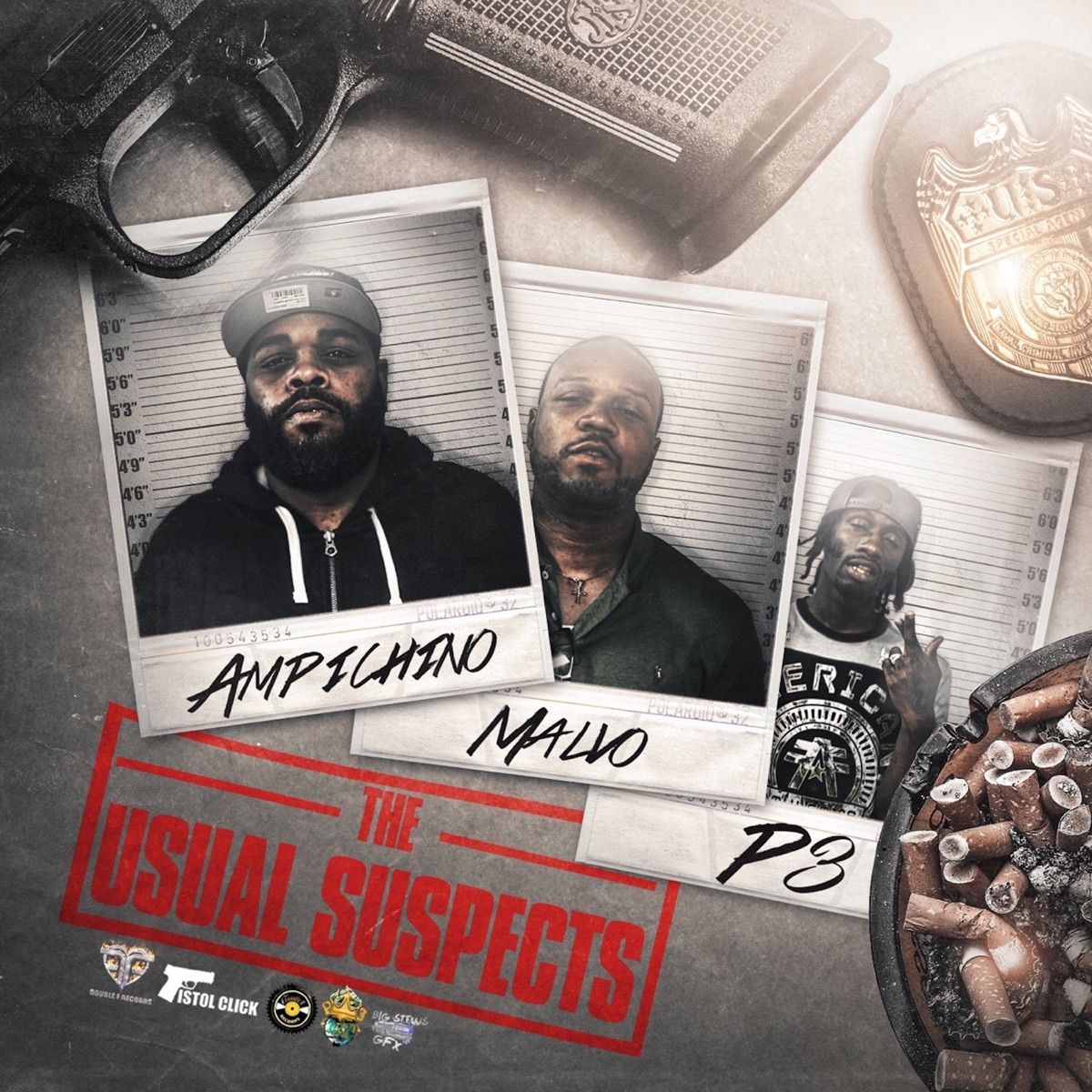 The Usual Suspects by Ampichino, Malvo & P3 album cover