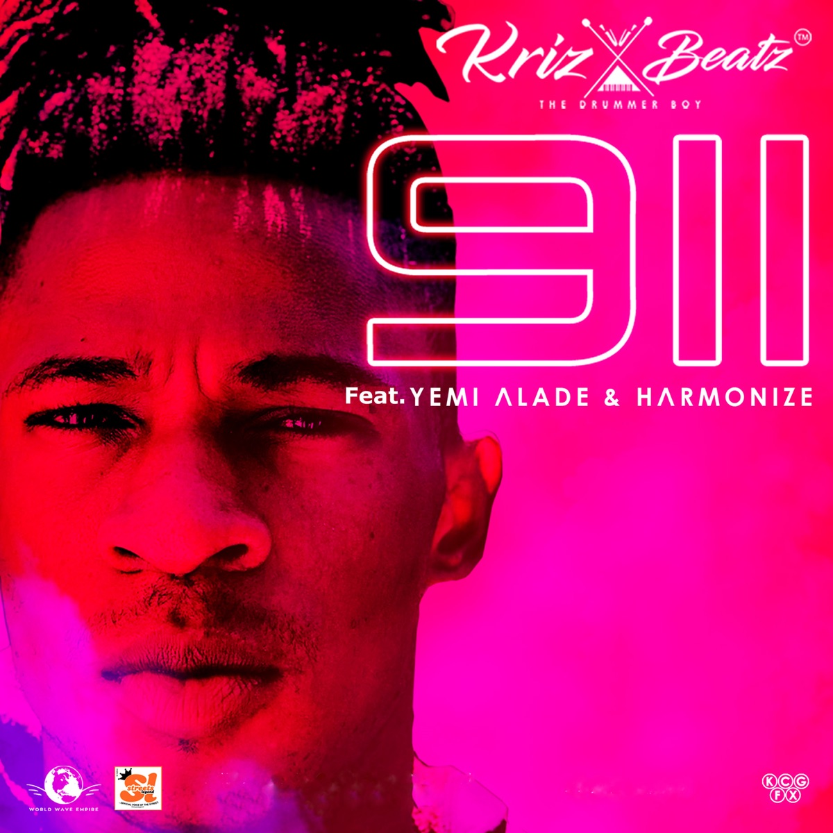 911 (feat. Yemi Alade & Harmonize) - Single by Krizbeatz album cover