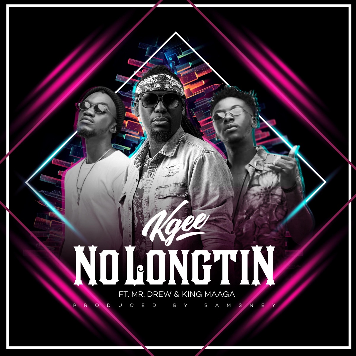 No Long Tin (feat. King Maaga & Mr. Drew) - Single by Kgee album cover