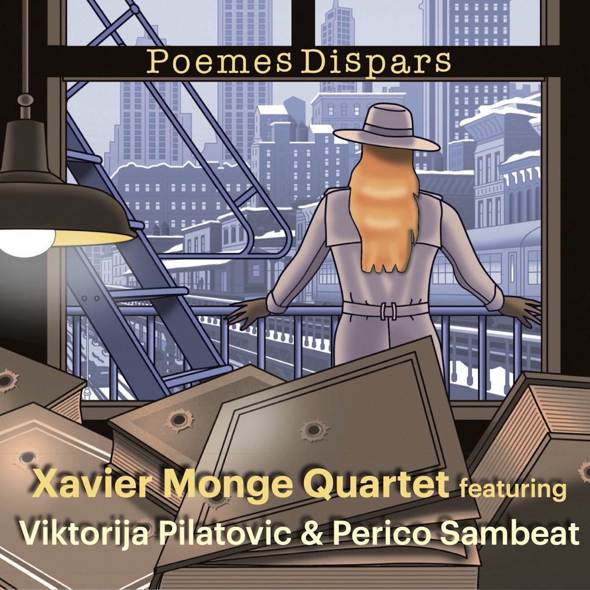 Poemes Dispars (feat. Viktorija Pilatovic & Perico Sambeat) by Xavier Monge Quartet album cover
