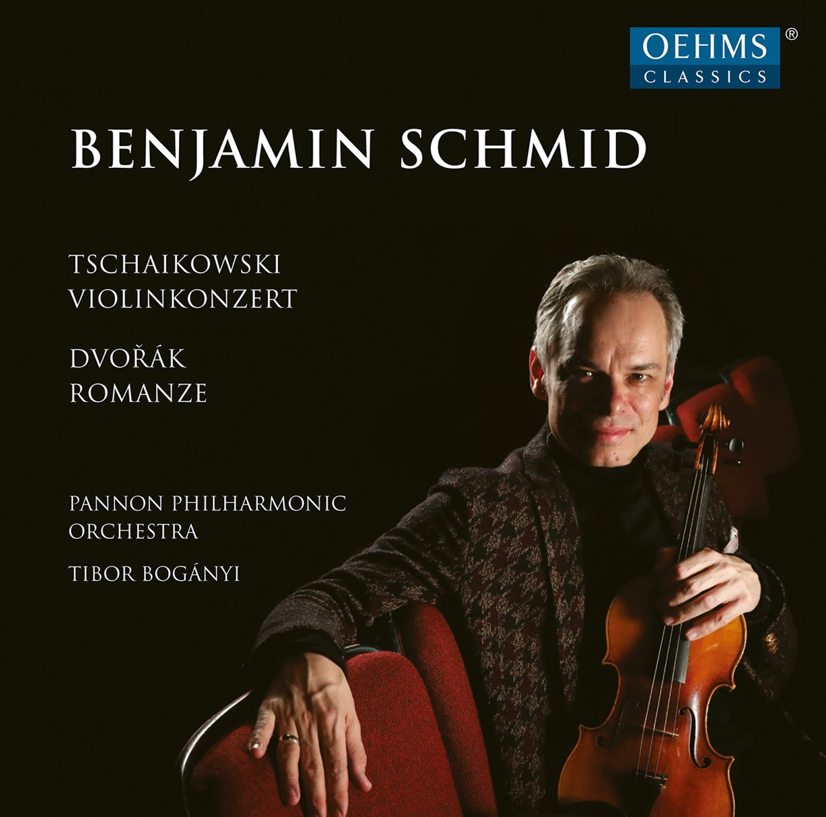 Tchaikovsky: Violin Concerto - Dvořák: Romance by Benjamin Schmid, Pannon Philharmonic Orchestra & Tibor Boganyi album cover