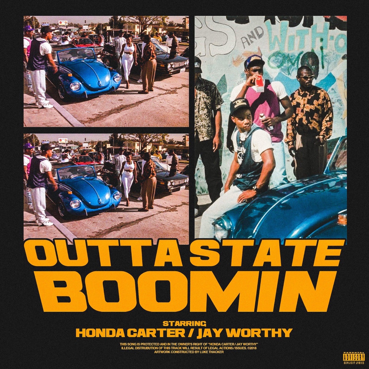 Outta State Boomin' (feat. Jay Worthy) - Single by Honda Carter album cover