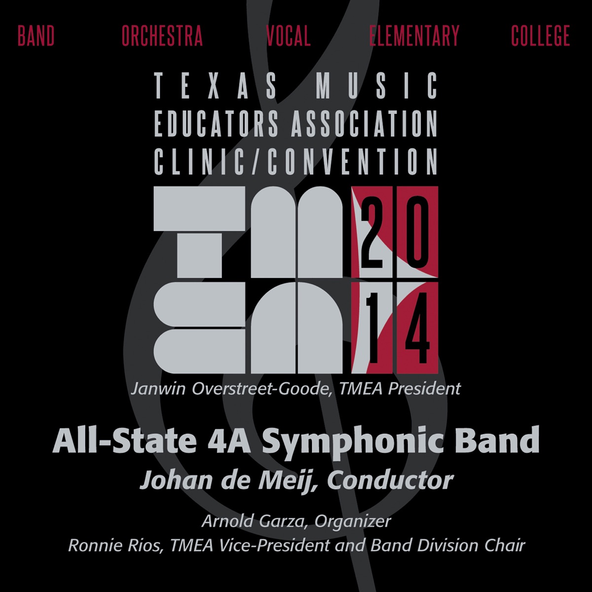 2014 Texas Music Educators Association (TMEA): All-State 4A Symphonic Band by Texas All-State 4A Symphonic Band album cover