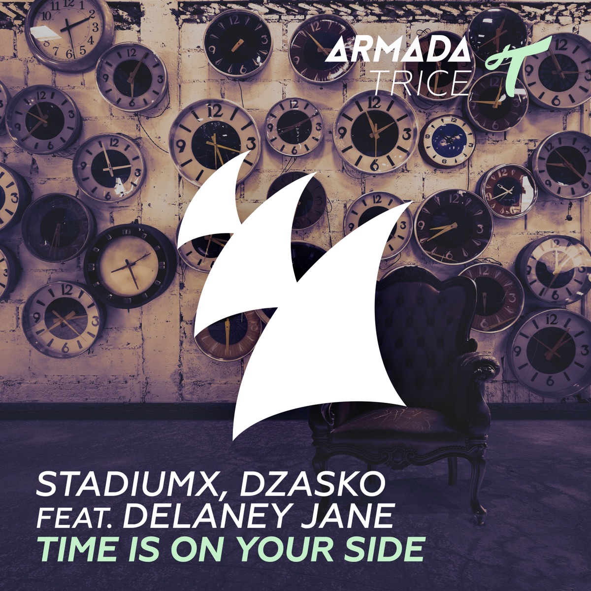 Time Is On Your Side (feat. Delaney Jane) - Single by StadiumX & Dzasko album cover