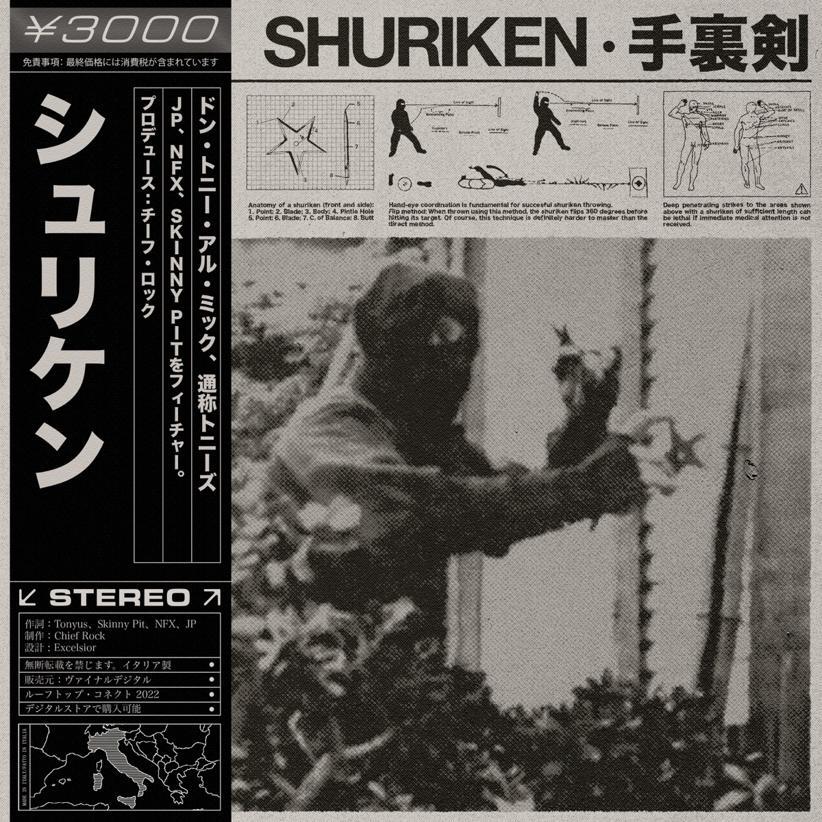 Shuriken (feat. JP) - Single by Skinny Pit, Tonyus & Nfx album cover