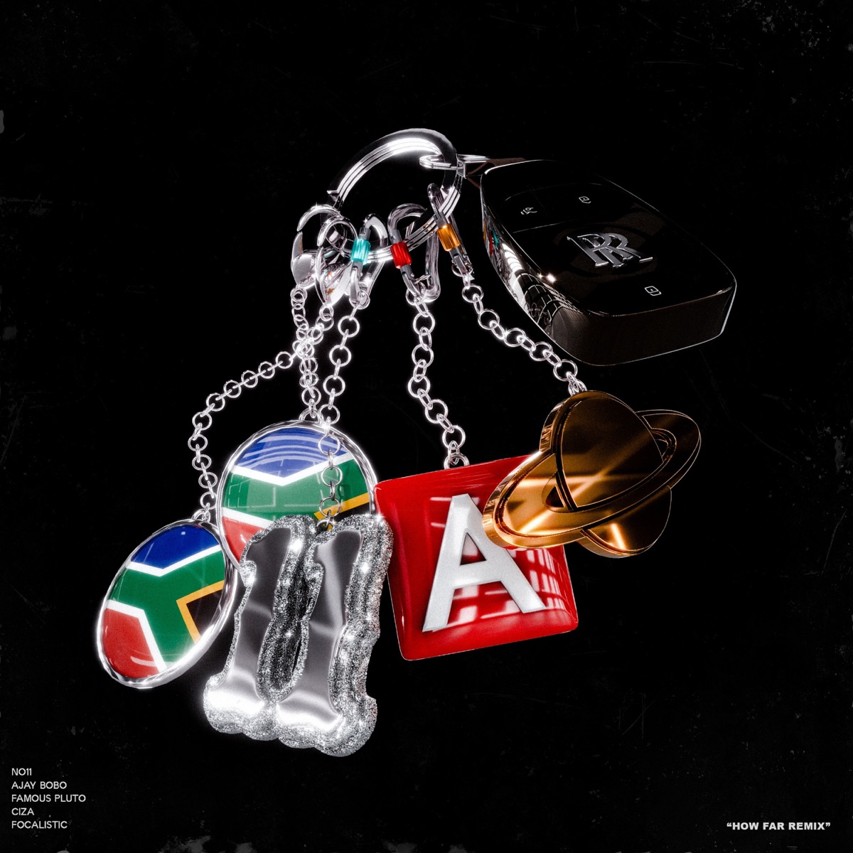 HOW FAR (Remix) [feat. Famous PLuto & Ayjay bobo] - Single by NO11, Focalistic & Ciza album cover