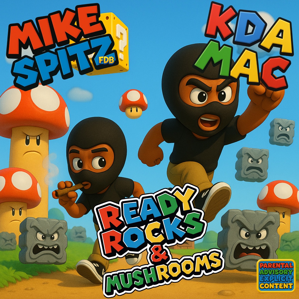 Ready rocks & mushrooms - Single by Mike Spitz FDB & Kda Mac album cover
