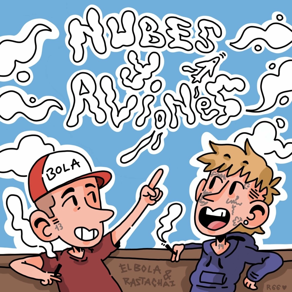 Nubes y Aviones - Single by El Bola & Rastachai album cover