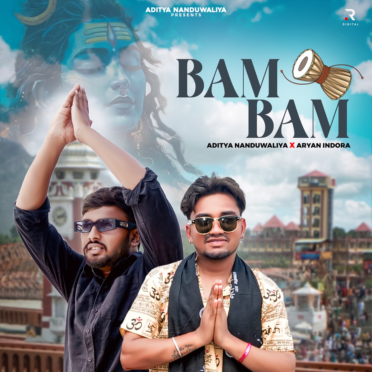 Bam Bam - Single by Aryan Indora & Aditya Nanduwaliya album cover
