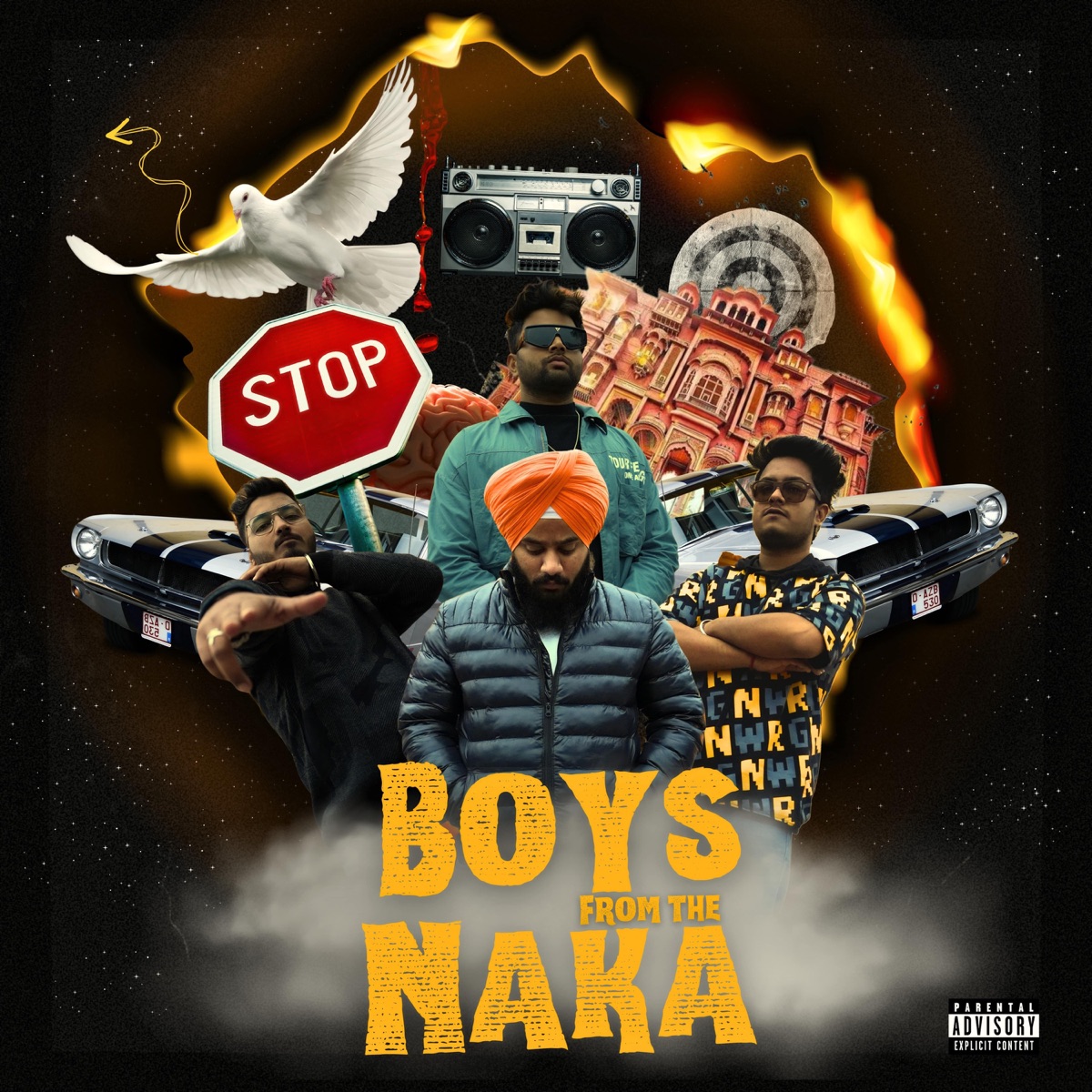 Boys From The Naka (feat. Rey Music & Andaaz) - Single by Jr preet, Black & Smokey album cover