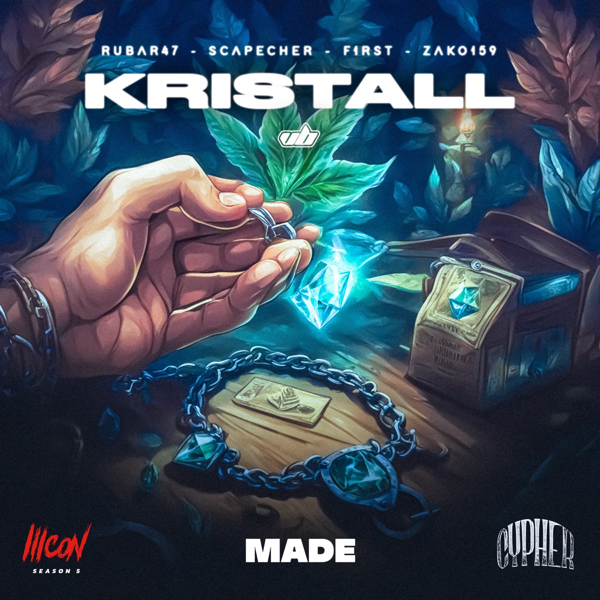 Kristall (feat. F1RST & Zako159) - Single by RUBAR47 & SCAPECHER album cover
