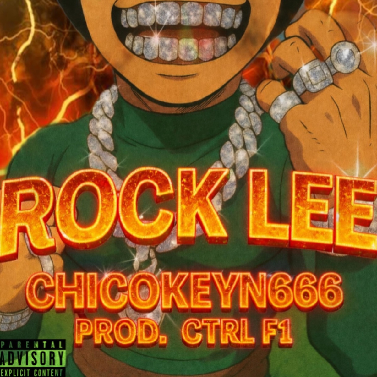 Rock Lee (feat. Ctrl F1) - Single by Chicokeyn666 album cover