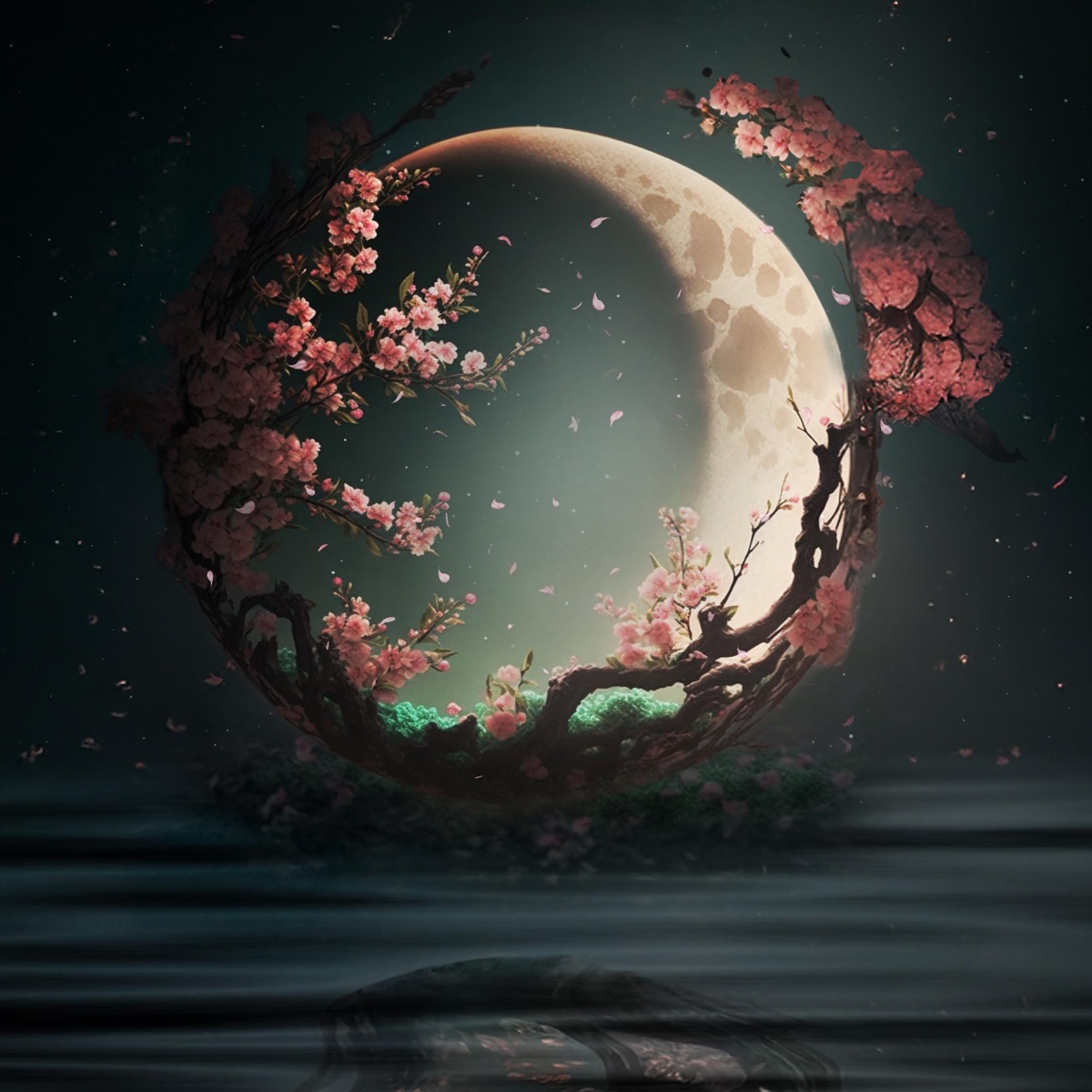 Lunar Blossom Lullaby by Sia Moonlight & Lily Lullabysmith album cover