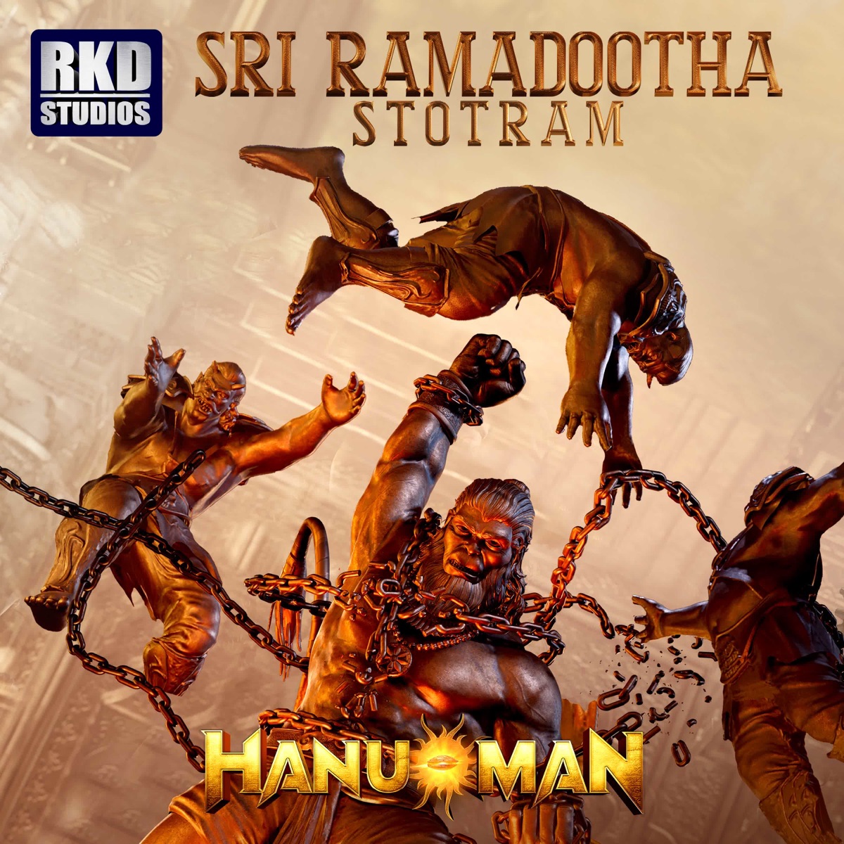 HANUMAN - Single by Sai Charan Bhaskaruni, Lokeshwar Edara & Harshavardhan Chavali album cover