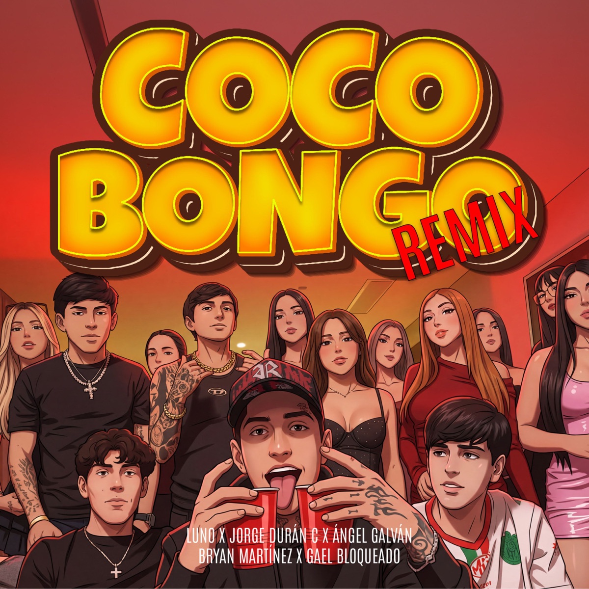 COCO BONGO REMIX (feat. Gael Bloqueado) - Single by Luno, Jorge Duran C, Ángel Galván & Bryan Martínez album cover