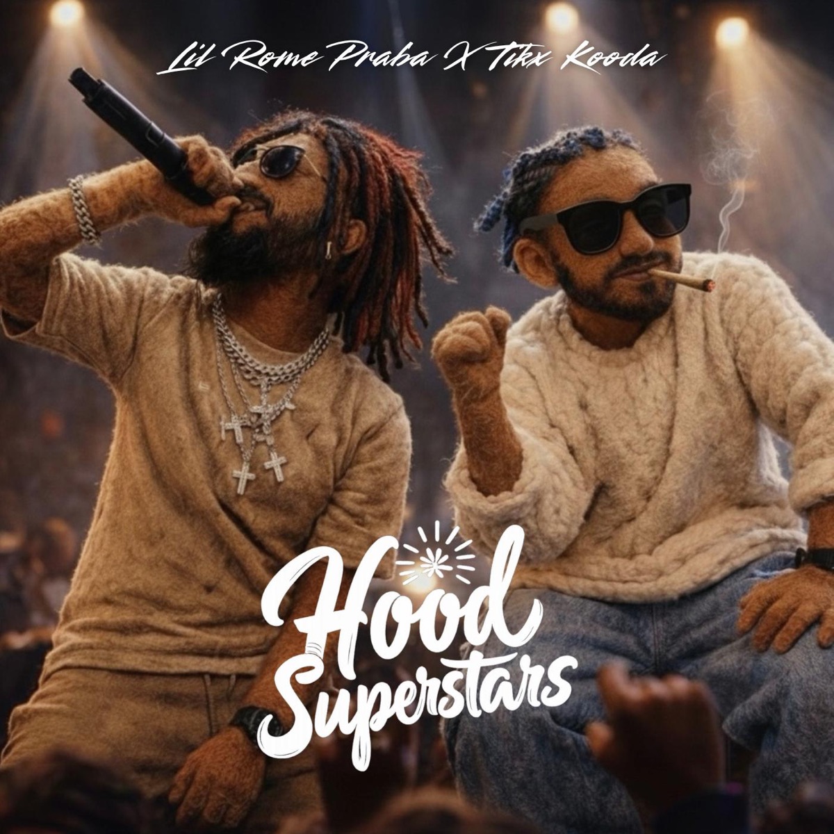 Hood Superstars - Single by Tikx Kooda & Lil Rome Praba album cover