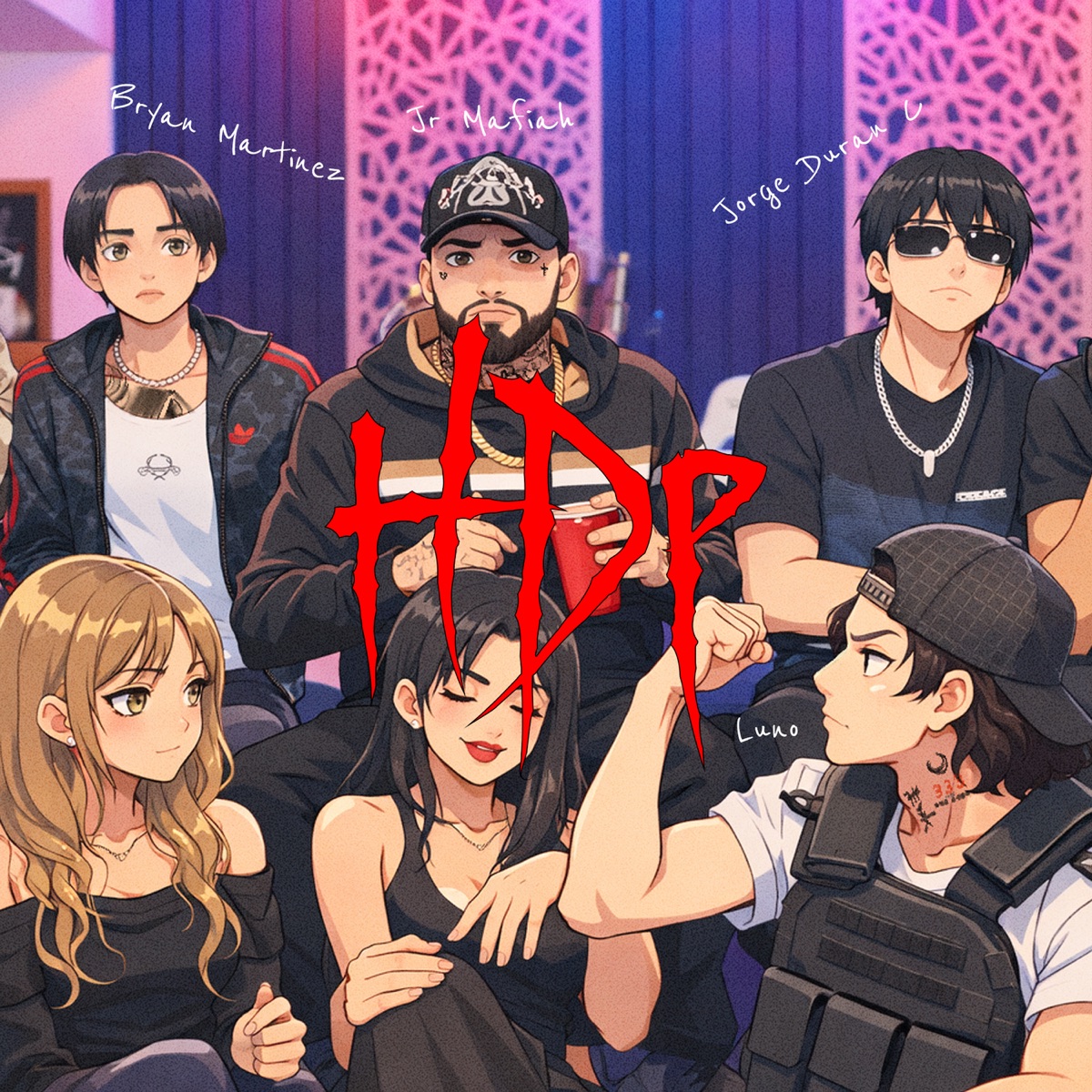Hdp - Single by Jr Mafiah, Luno, Jorge Duran C & Bryan Martinez album cover
