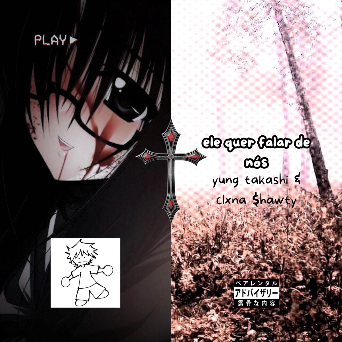 ele quer falar de nós (feat. Clxna $hawty) - Single by Yung Takashi album cover