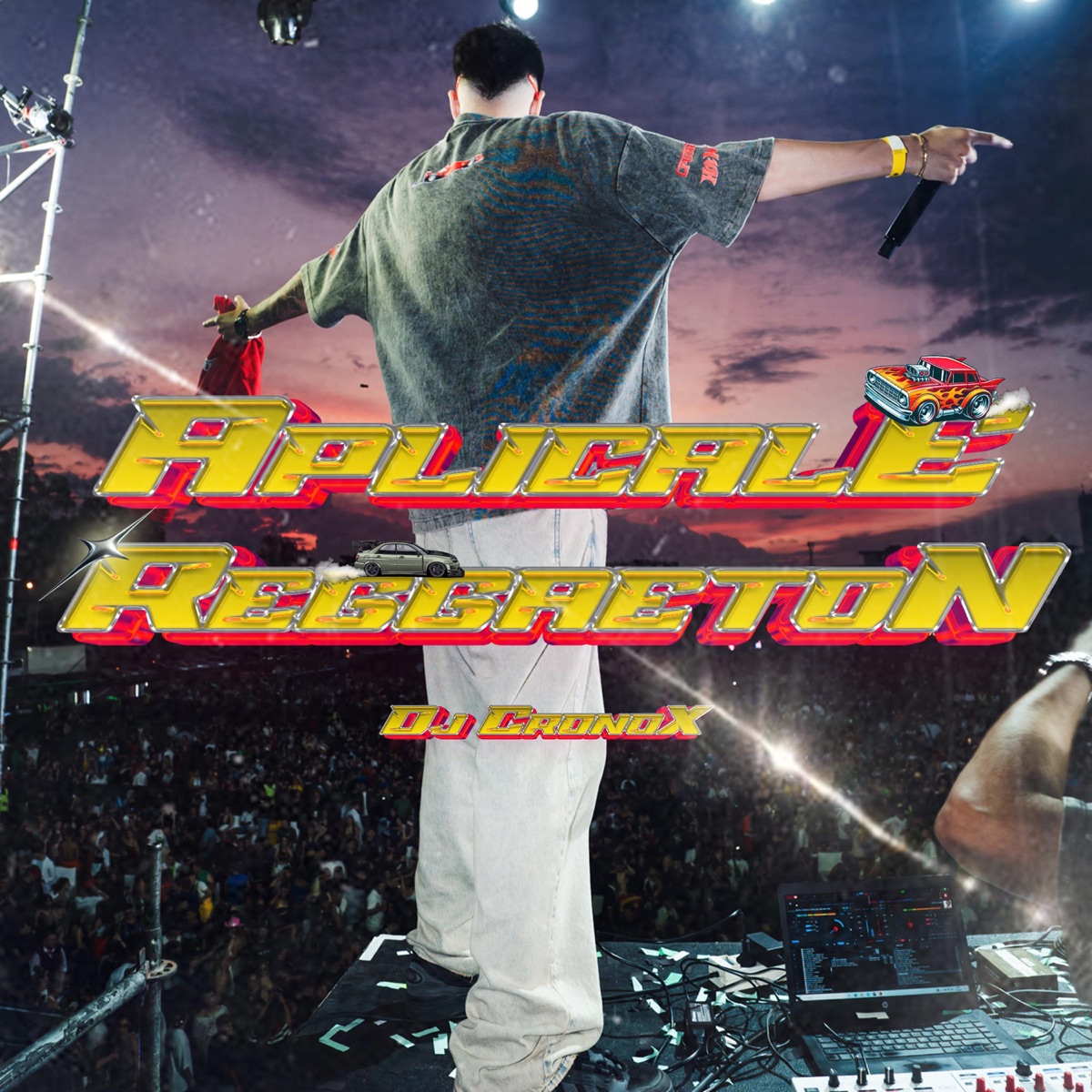 Aplicale Reggaeton (Live) - Single by DJ Cronox album cover
