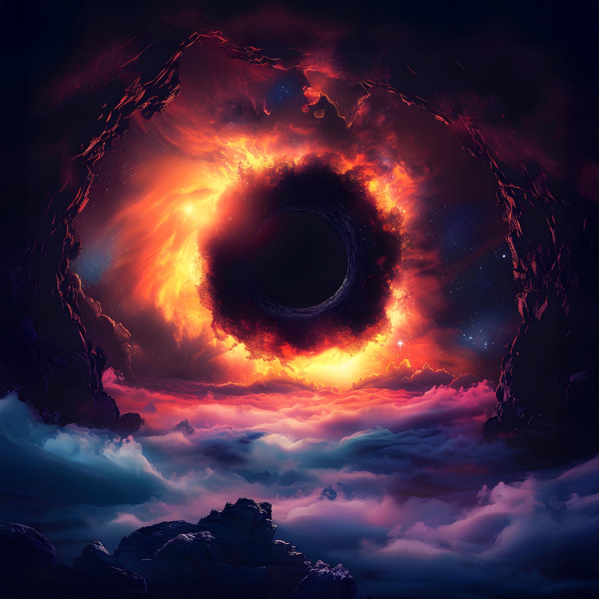 Swirling Clouds in the Exosphere by Rose Wanders & Aurora Celestial album cover