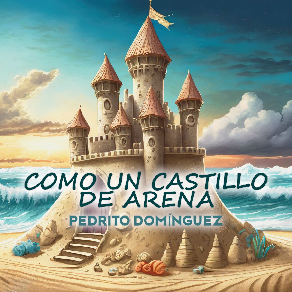 Como un Castillo de Arena - Single by Pedrito Domínguez & eec Records album cover