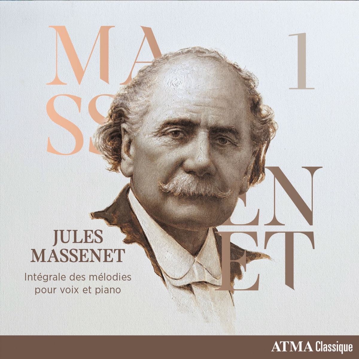 Jules Massenet Intégrale des mélodies pour voix et piano, vol. 1 by Olivier Godin album cover