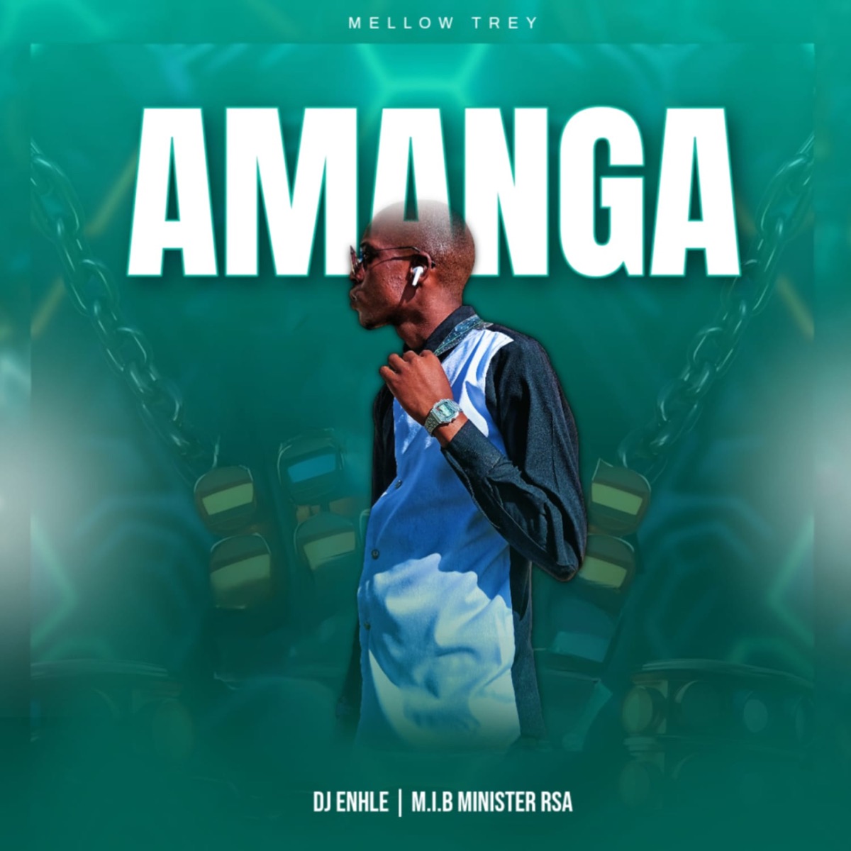Amanga - Single by Mellow TREY, DJ Enhle & M.I.B Minister RSA album cover