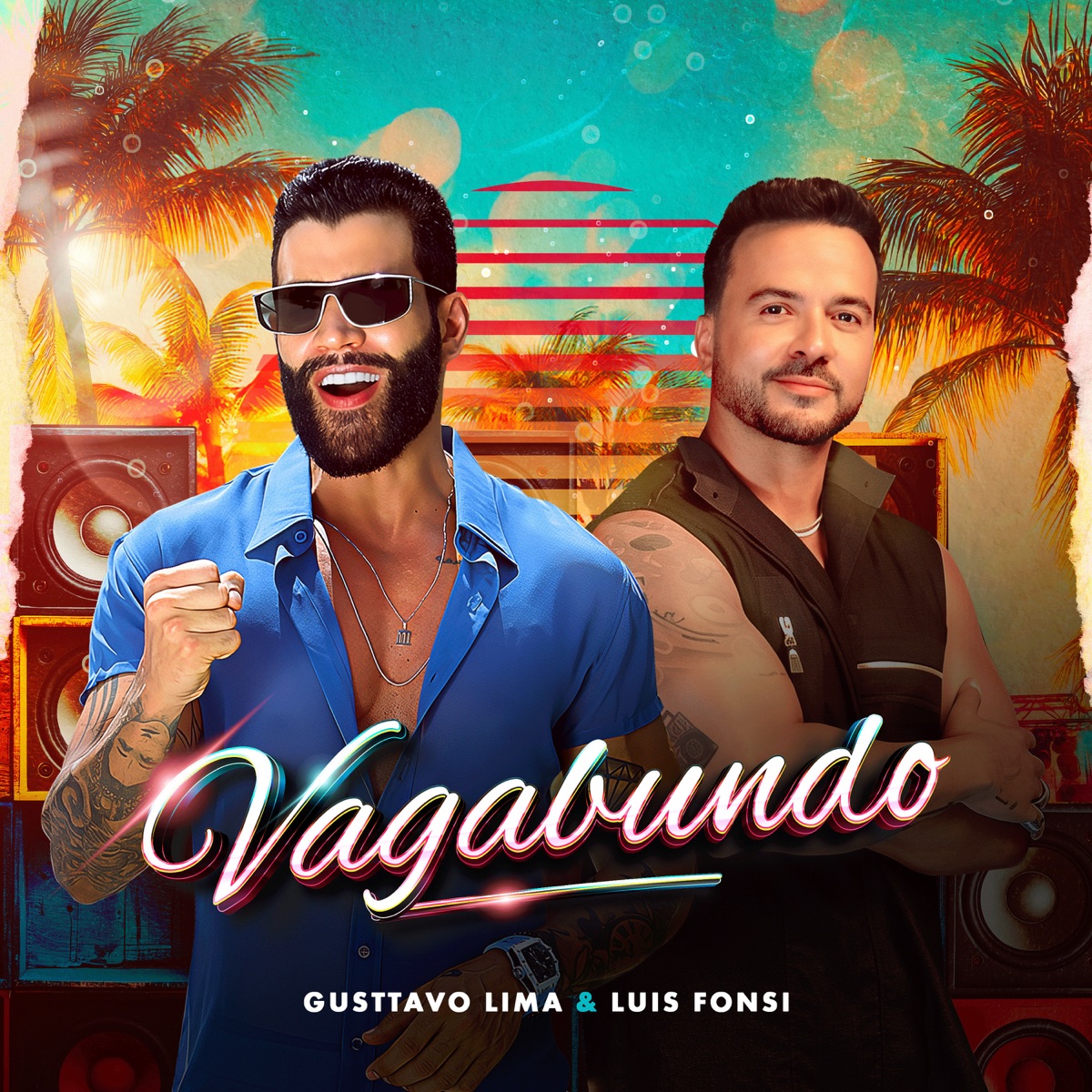 Vagabundo - Single by Gusttavo Lima & Luis Fonsi album cover