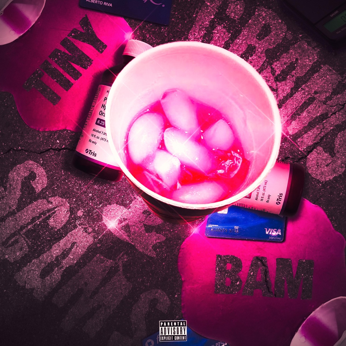 Grams & Scams - Single by Tinybam album cover