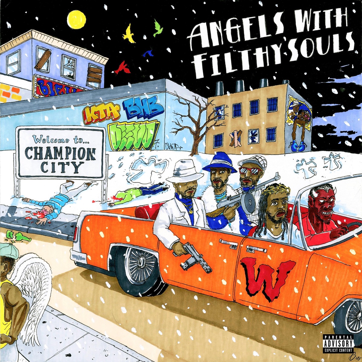 ANGELS WITH FILTHY SOULS by DeevoDaGenius, Kil The Artist & BLUEHILLBILL album cover