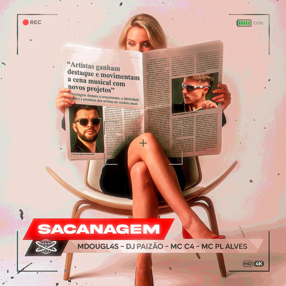 Sacanagem - Single by DJ PAIZÃO, Mdougl4s, MC C4 & mc pl alves album cover