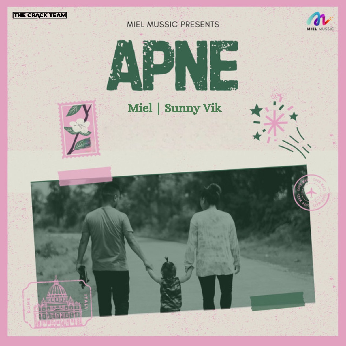 Apne - Single by Miel & Sunny Vik album cover