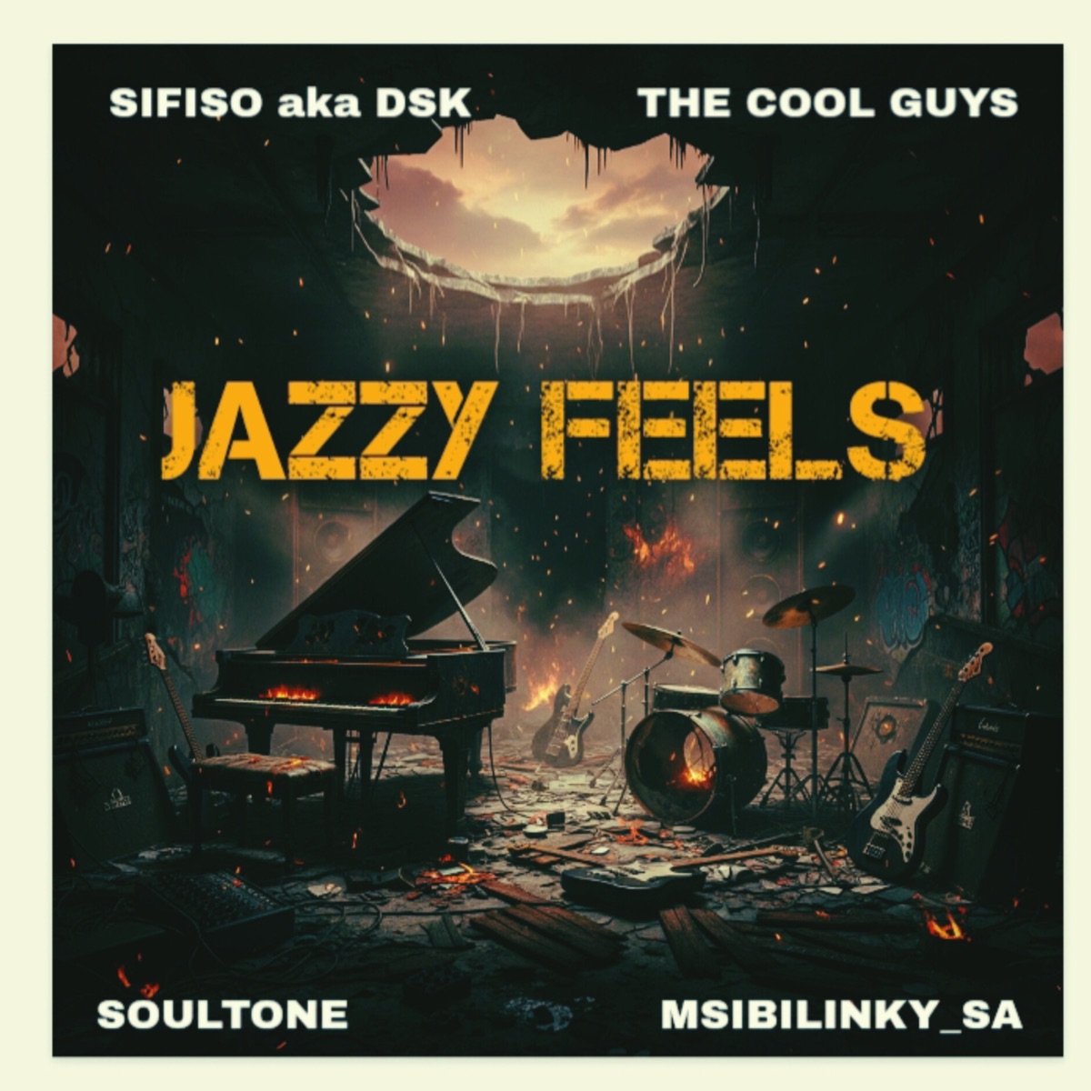 Jazzy Feels (feat. Msibilinky_sa & SoulTone) - Single by Sifiso aka Dsk & The Cool Guys album cover