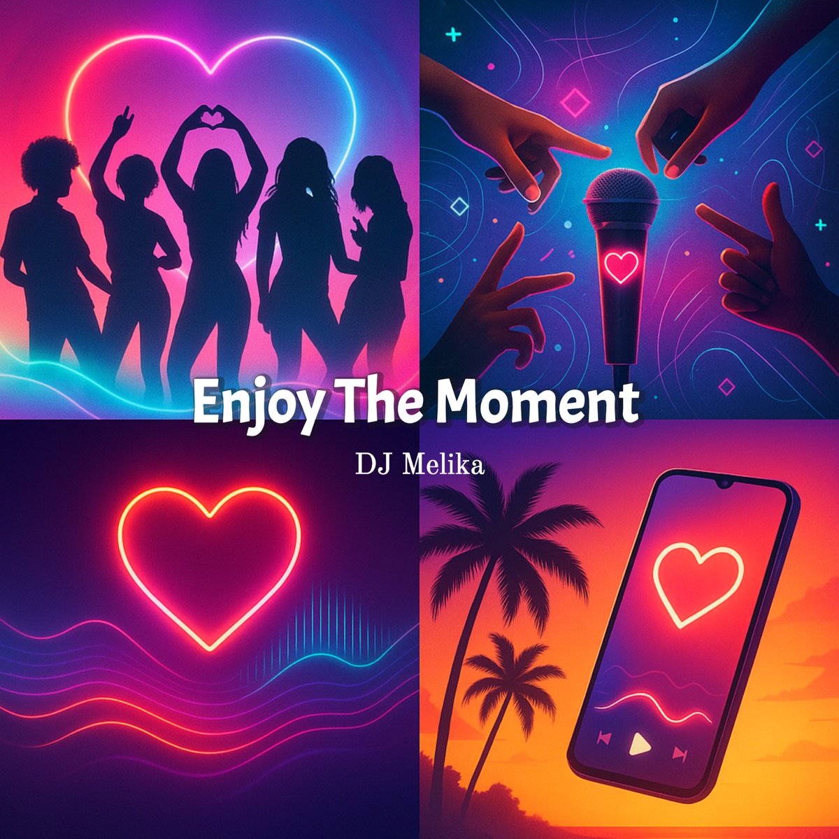 Enjoy The Moment (feat. Låt.Oss.TESTA, Vall, Miss Bluey, Sveparen, Laylow, D.E.N., Desp, Bertil Danielsson, Havet, MarkoSwE, Dillion.Di, Anitasapo, Mysvalle & Dragan) - Single by DJ Melika album cover