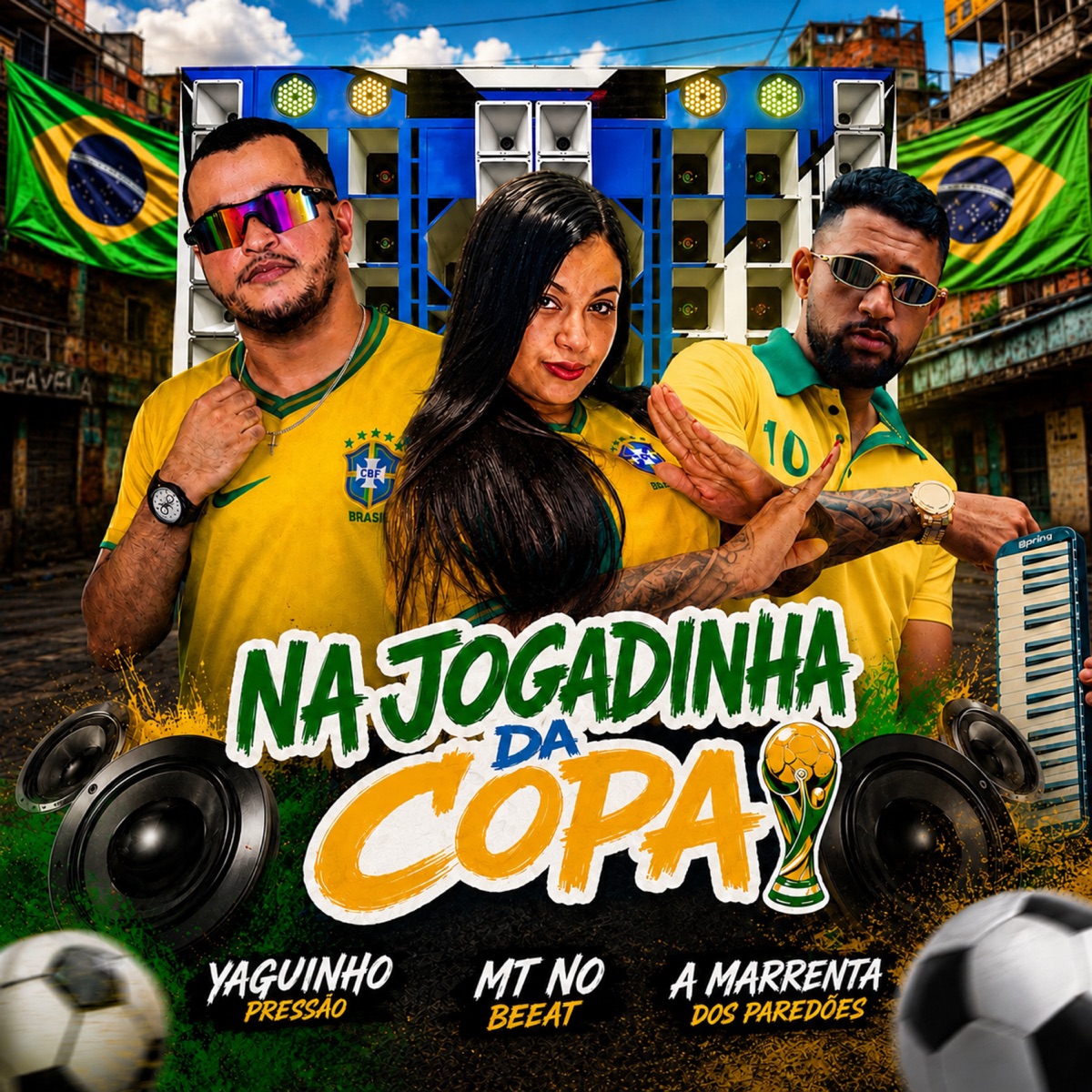 Na Jogadinha da Copa - Single by Yaguinho Pressão & A Marrenta dos Paredões album cover