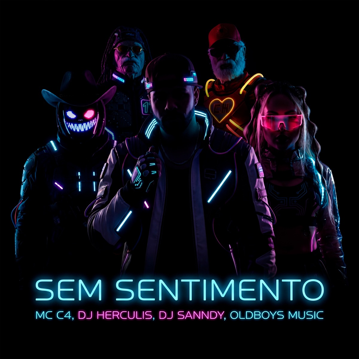 Sem Sentimento (feat. MC C4) - Single by DJ HERCULIS, Dj Sanndy & oldboys music album cover