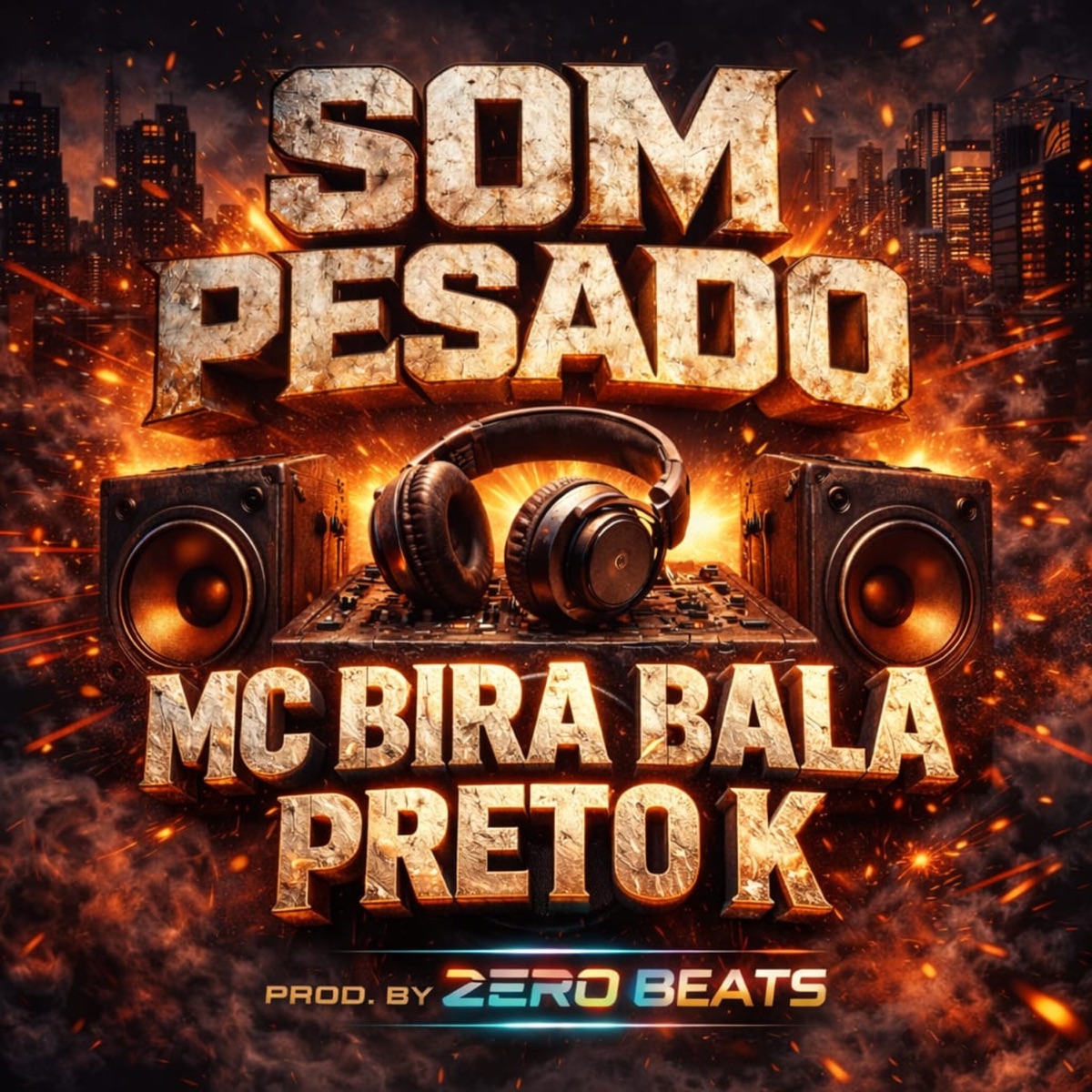 SOM PESADO (STUDIO) - Single by Mc Bira Bala & Preto K album cover