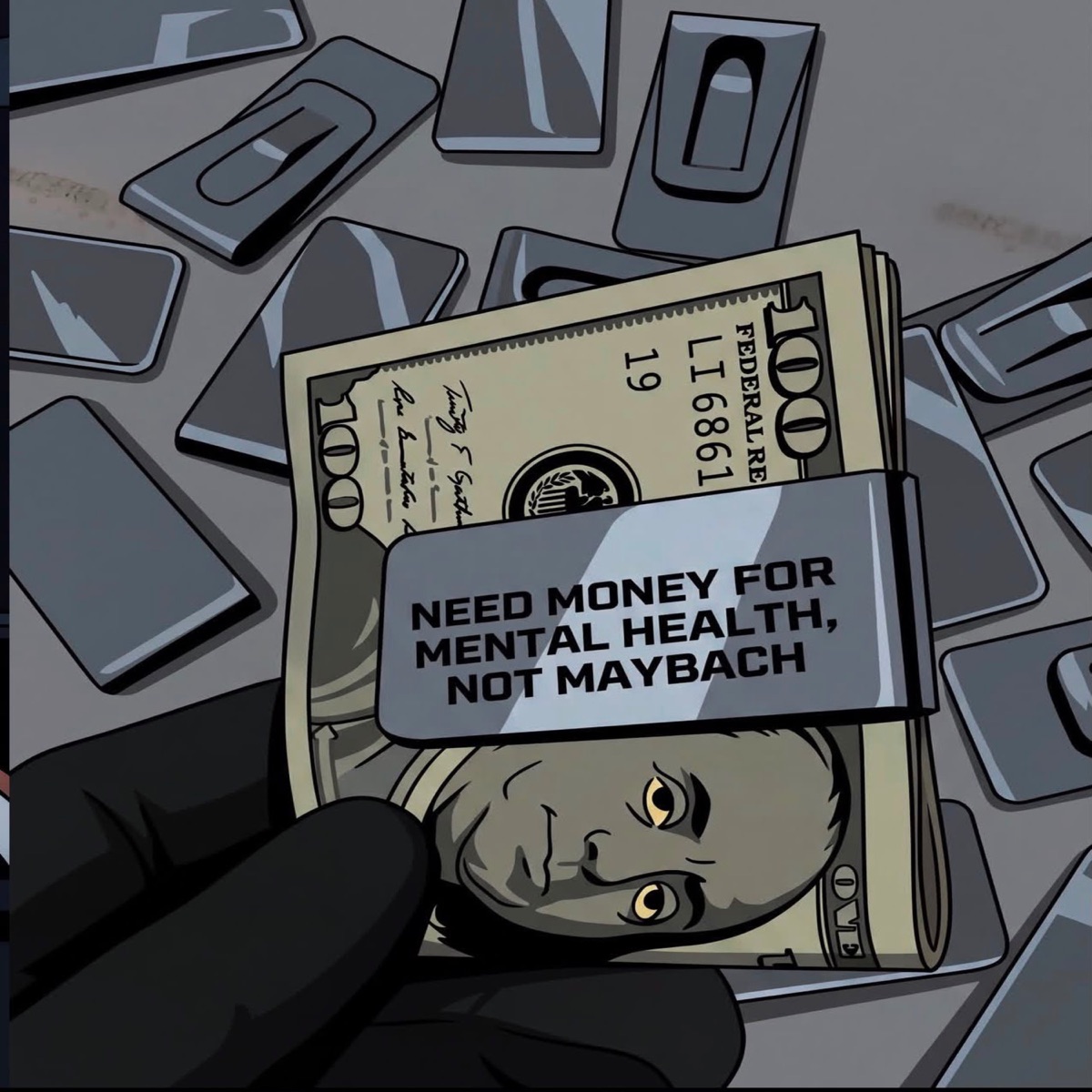 Maybach slidin (feat. rebel) - Single by CU5H album cover